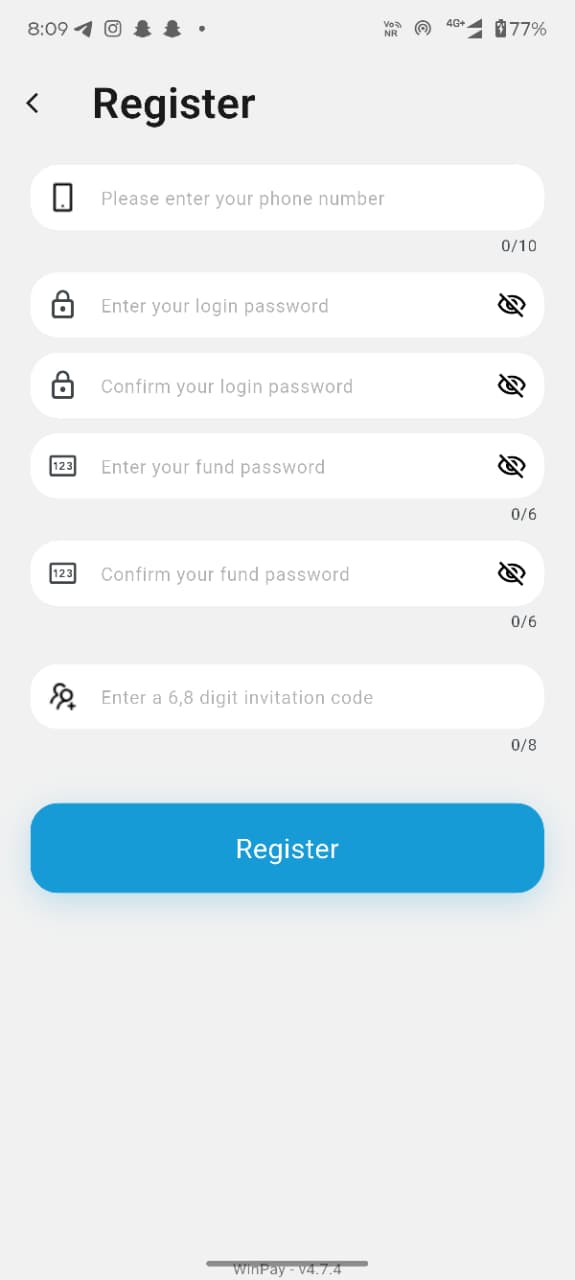 Winpay App Screenshot 2